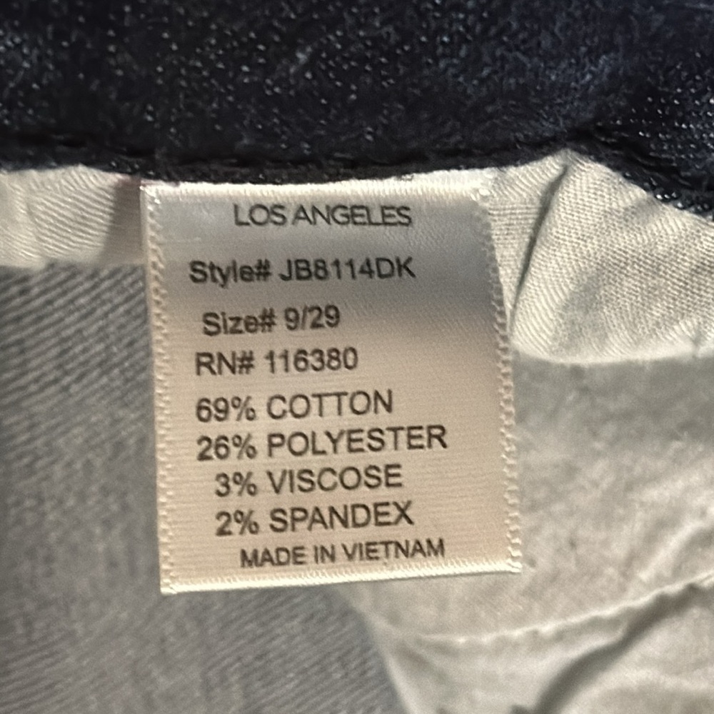 Vintage Judy Blue Style #JB8114DK dark blue jeans 7” cuff size 9/29 boyfriend - Picture 4 of 13